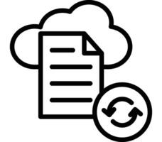 File Sync and Share Icon Design vector