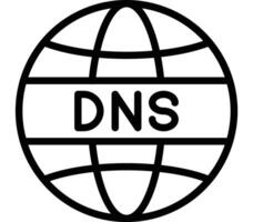DNS Icon Design vector