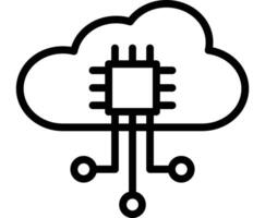 Cloud Architecture Icon Design vector