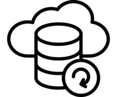 Backup Service Icon Design vector