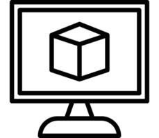 Virtual Machine Icon Design vector