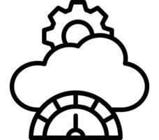 Throughput Icon Design vector