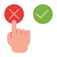 Vote NO Icon Design vector