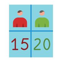 Number of vote Icon Design vector