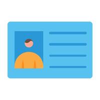 Id Icon Design vector