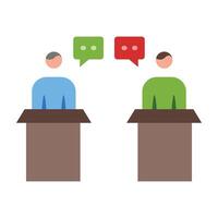 Debate Icon Design vector