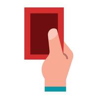 Red Card Icon Design vector