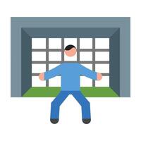 Goalie Icon Design vector