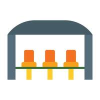 Bench Icon Design vector