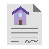Property Document Icon Design vector