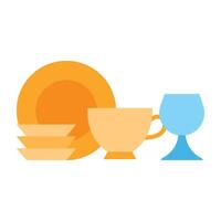 Crockery Icon Design vector