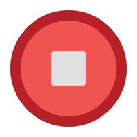 Stop Icon Design vector