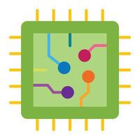 Processor Icon Design vector
