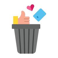 Garbage Icon Design vector