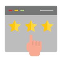 Rating Icon Design vector