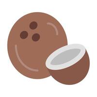 Coconut Icon Design vector