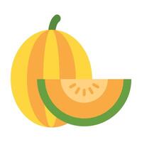 Honeydew melon Icon Design vector