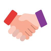 Hand Shaking Icon Design vector