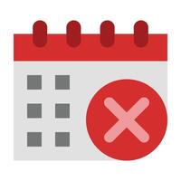Cancel Event Icon Design vector
