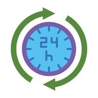 Hours Icon Design vector