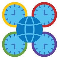 Time Zone Icon Design vector