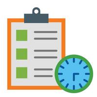 Waiting List Icon Design vector