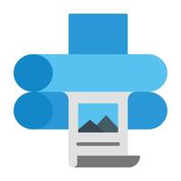 Offset Icon Design vector