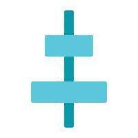 Horizontal Align Icon Design vector
