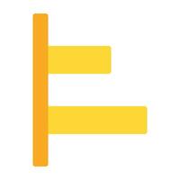 Horizontal Left Align Icon Design vector