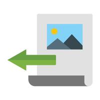 Export File Icon Design vector