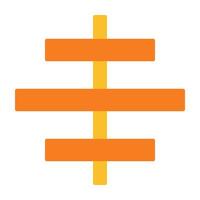 Center Align Icon Design vector