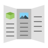 Brochure Icon Design vector