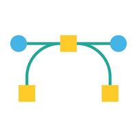Anchor Point Icon Design vector