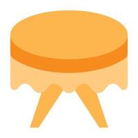 Table Cloth Icon Design vector