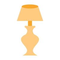 Table Lamp Icon Design vector