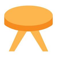 Round Table Icon Design vector