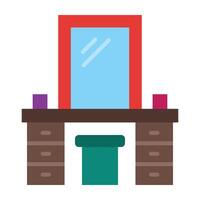 Dressing Table Icon Design vector