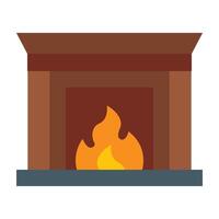Fireplace Icon Design vector