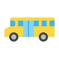 School Bus Icon Design vector