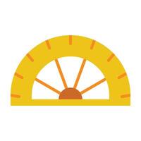 Protractor Icon Design vector