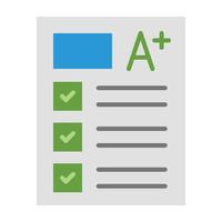 Exam Icon Design vector
