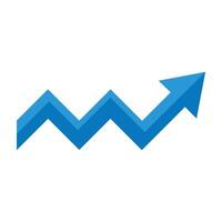 Zigzag Arrow Icon Design vector