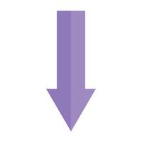 Turn Down Icon Design vector