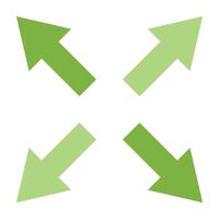 Resize Icon Design vector
