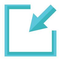 Minimize Icon Design vector