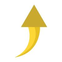 Curved Up Icon Design vector