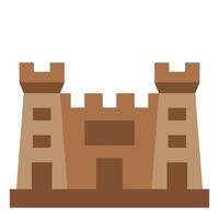 Sand Castle Icon Design vector