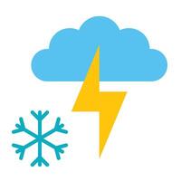 Thunderstorm Icon Design vector