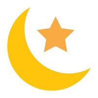 Half Moon Icon Design vector