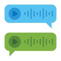 Audio Message Icon Design vector